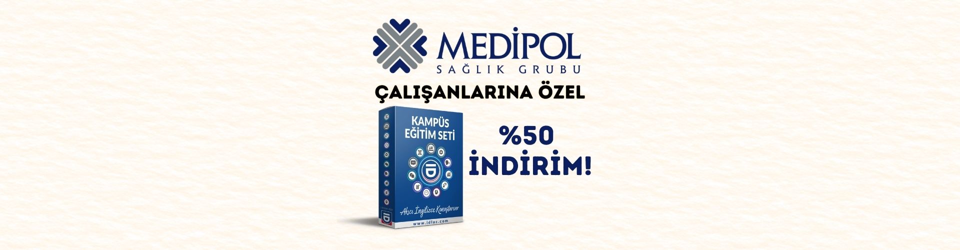 Medipol Sağlık Grubu çalışanlarına Academy’de %50 indirim